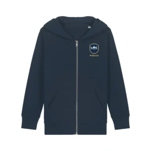 Sweat à capuche zip Junior coton bio